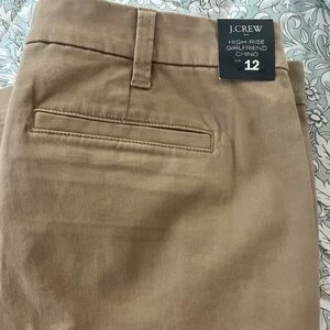 J crew high rise girlfriend chino size 12